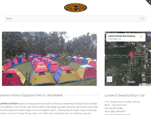 Tablet Screenshot of lenteraoutdoor.com